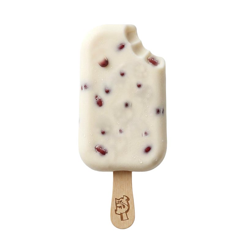 Milk and Red Bean Popsicles